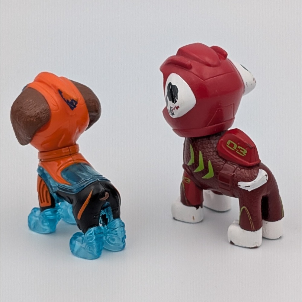 Nickelodeon PAW PATROL Aqua Pups Collectible Action Figure Zuma and Chase 2" - Picture 2 of 3